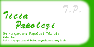 ticia papolczi business card